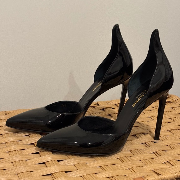 Saint Laurent Patent Leather d’Orsay Pumps – Black – Size 38.5 - Picture 6 of 9
